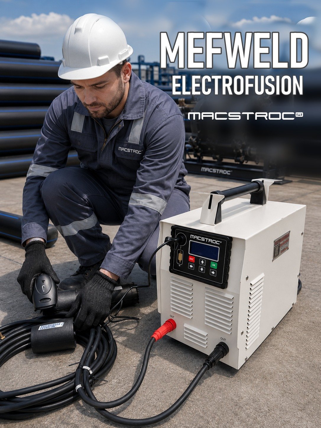 INVERTER ELECTROFUSION WELDER630MM, MEFWELD630